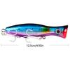 Topwater Trolling Artificial Hard Baits Crankbait Big Popper Fishing Lures Baits with Hook for Trout Fishing Tackle