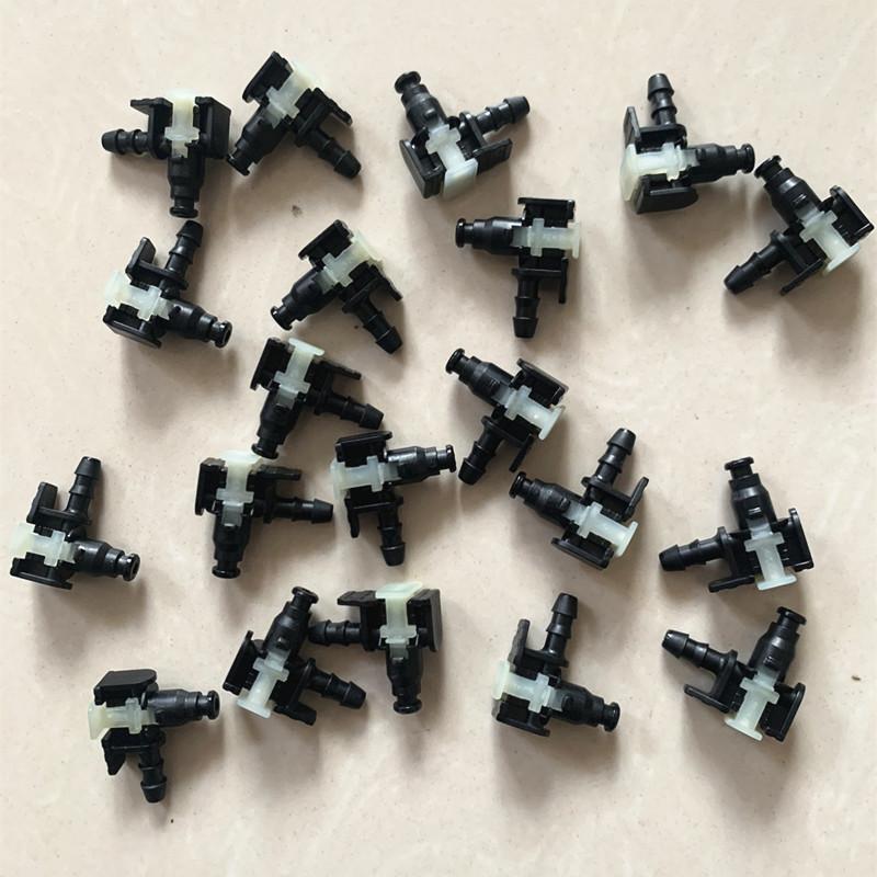 10PCS Automobile Fuel Pipe Joint Adapters for Bosch Fuel Injector Joint Three-way Two-way Fuel Return Pipe Quick Plug