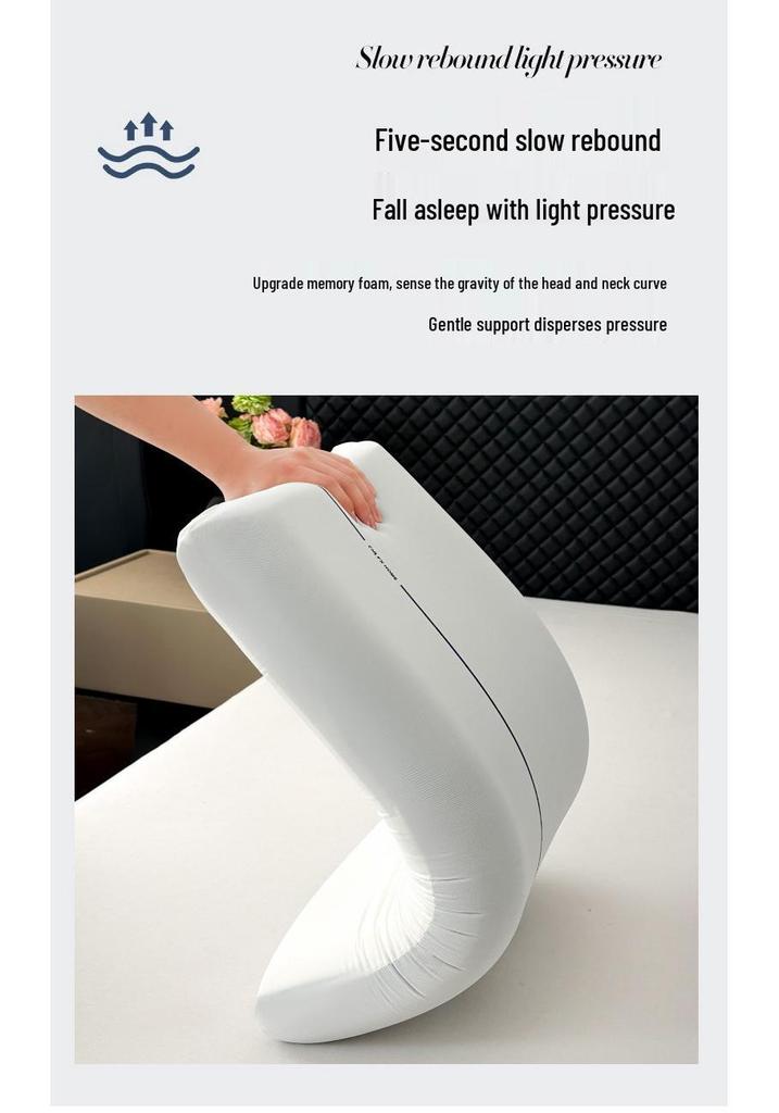 Zero Pressure Memory Foam Neck Support Pillow for Adults