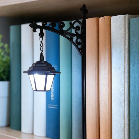 Modern Shelf Light Vintage Bookshelf Light, LED Reading Lamp for Bookcase, Metal Retro Lamp, Night Bedside Decorative Desk Book Lovers & Library Study
