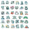 50 Cartoon Hatsune Miku Graffiti Aufkleber Gepäck Laptop Motorrad Auto Dekorative Aufkleber