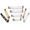 30/50pcs Brooch Clip Base Pins 15/20/25/30/35/40mm Metal Safety Pins Brooch Settings Blank Base for DIY Jewelry Making Supplies