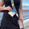 Mobile Phone Strap Cross Body Phone String with Zipper Wallet Pouch Adjustable Phone Purse for IPhone Hands-Free Phone Lanyard