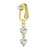 No Piercing Belly Button Clamp Easy To Wear Navel Rings Comfortable Women Body Adornment For Parties And Daily Wear