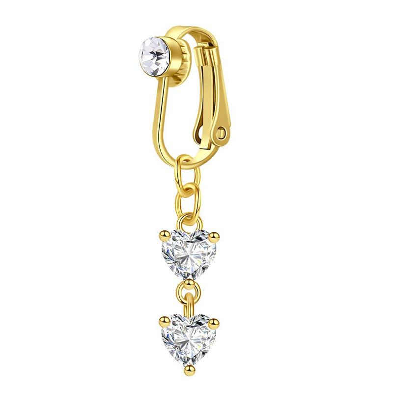 No Piercing Belly Button Clamp Easy To Wear Navel Rings Comfortable Women Body Adornment For Parties And Daily Wear