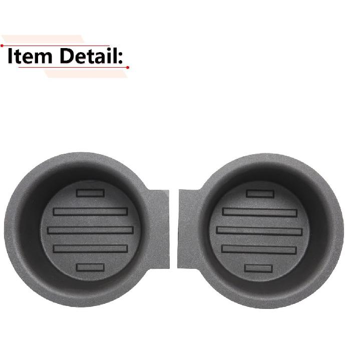 RLB-HILON Cup Holder Ert Compatible With Ford F150 With Flow Through Console 2009 2010 2011 2012 2013 2014 Year, For 9L3Z-1513562-CB, 2PCS