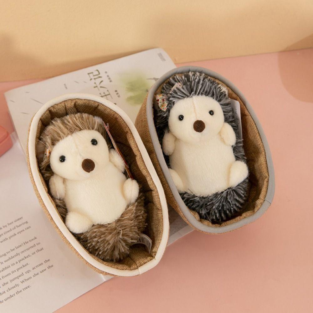 Stofftier Panda Korb Plüschtier Igel Tiere Korb Plüschtiere Autoornamente