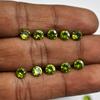 Natural Green Sapphire 18 Pcs 5x5 Mm Round Cut Lot   Flawless Gemstone