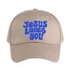 Jesus Loves You Blue Cap Summer Woman Man Adult Hat Fashion Casual Adjustable Printed Baseball Caps Trucker Cap