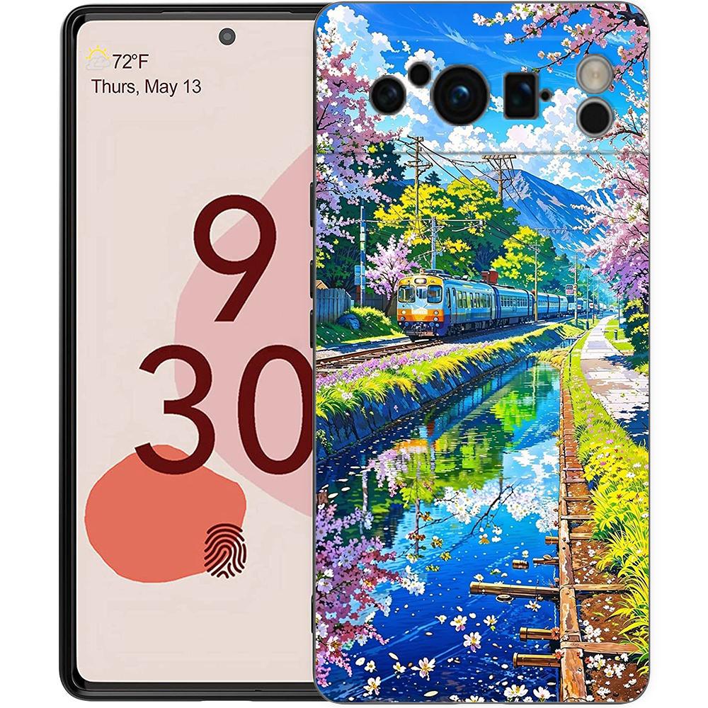 Landscape Japan Series Aestheticism Scenery Phone Case For Google Pixel 9 8 7 6 Pro XL 8A 6A 7A 5G Soft Shockproof TPU Cover