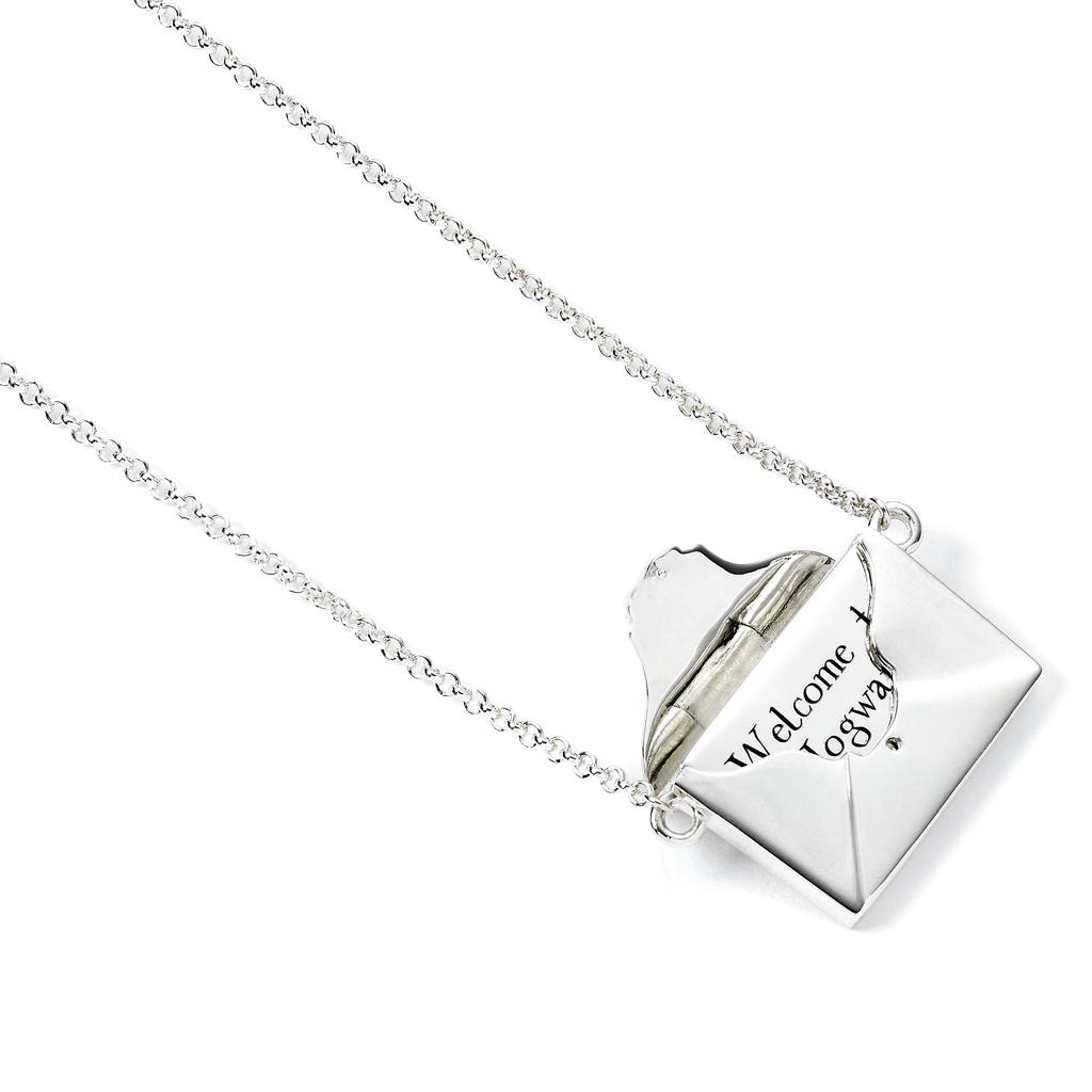 Harry Potter Sterling Silver Acceptance Letter Necklace In Opening Envelope Non Personalised