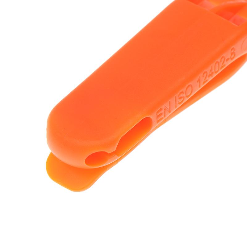1/10 Stück PP Kunststoff Outdoor Camping Wandern Überleben Rettung Notfall Laute Pfeife Sportspiel Doppelpfeife Dualbandpfeife