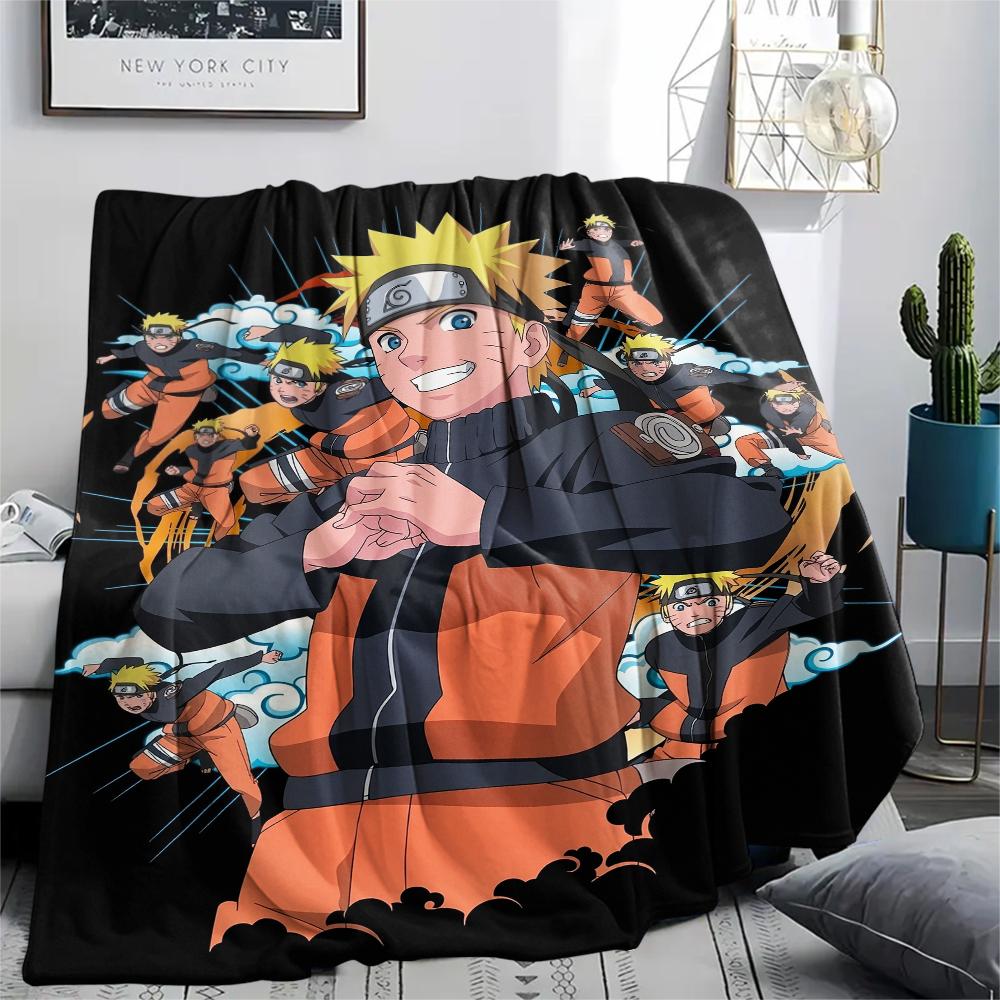 Coperta in Flanella con Motivo Naruto Uzumaki, Alta Qualità, Confortevole per Tutte le Stagioni, Decorazione per la Casa, Calore e Comfort, Perfetta per Regali.