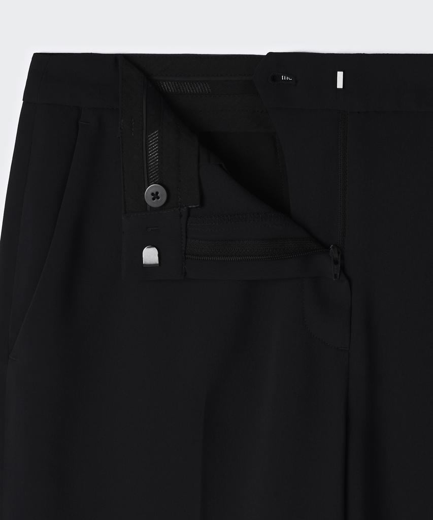 MUSINSA STANDARD WOMAN Women'S Fluid Low Waist Wide Slacks [Black]