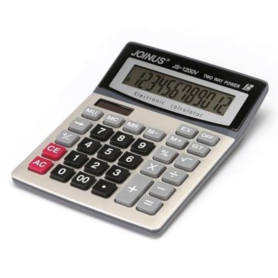 Calculator desktop 12 digits large LCD display buttons solar battery dual power office home business homeschool use