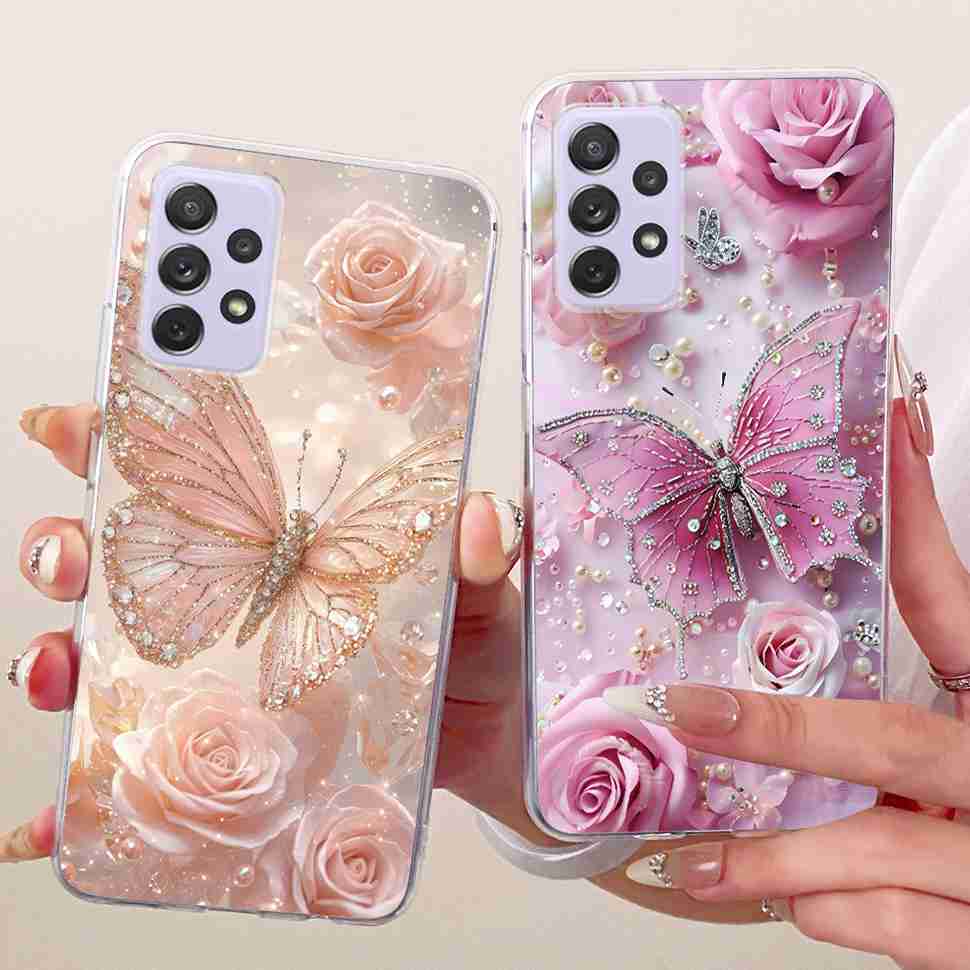 Für Samsung A72 Hülle SM-A725F Fundas Weiches Silikon Luxuriöse Bemalte Abdeckung Hüllen Für Samsung Galaxy A72 Gehäuse Bumper