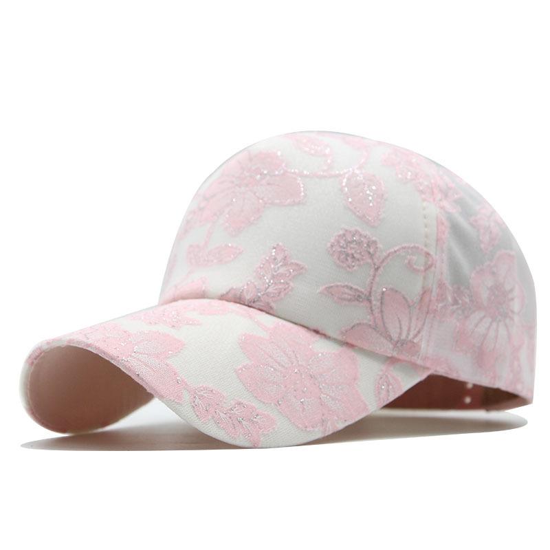 Summer Flower Embroidery Lace Mesh Cap Ladies Baseball Cap Girls Sun Protection Cap Outdoor Shade Casual Cap