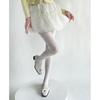 Women Elegant Hollowed Out Lace Solid Pantyhose Stockings Japanese Style Vintage Flower Jacquard Mesh Tights Leggings