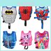 Colete Flutuador Muscular Infantil Para Atividades Aquáticas Estampa de Desenho Animado Tecido de Poliéster