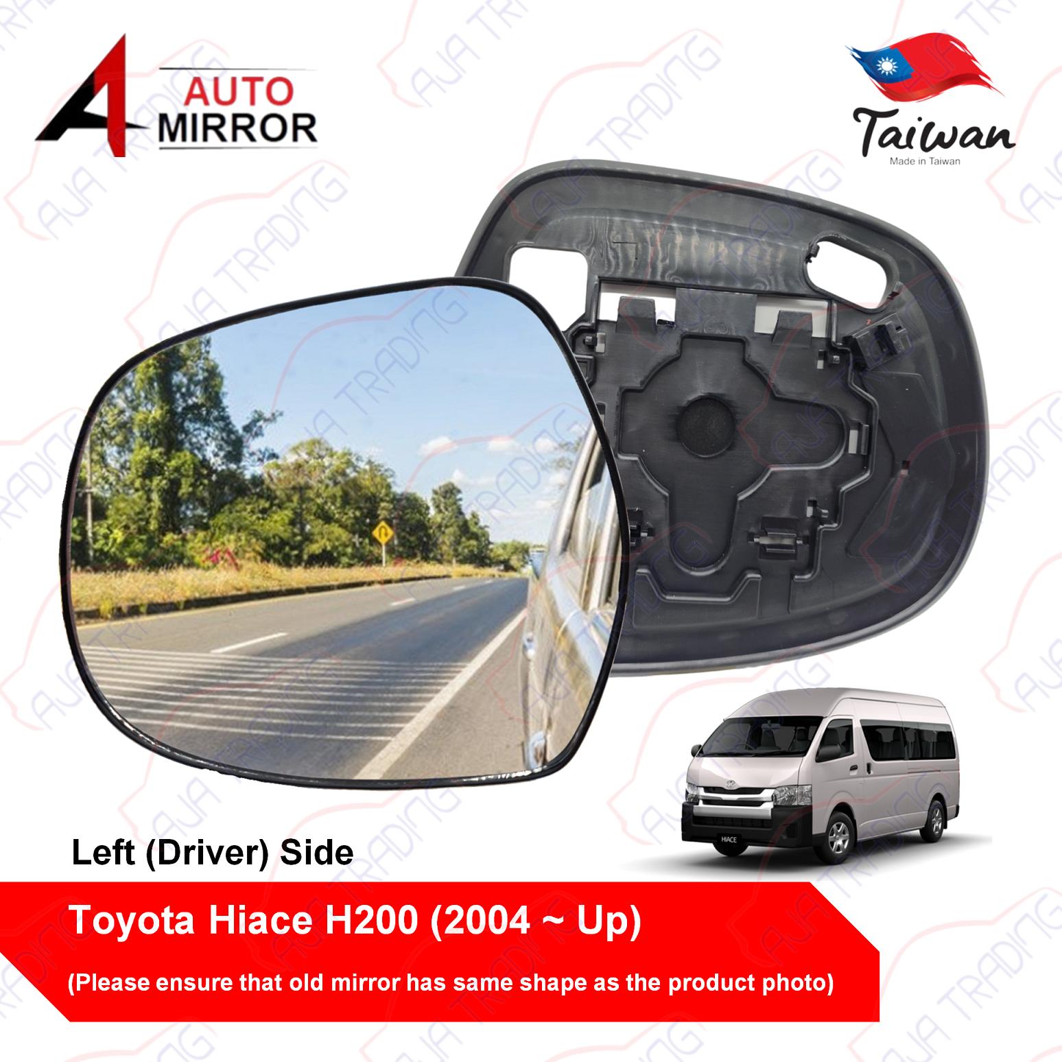 Side Mirror Lens for Toyota Hiace H200 (2004 - Up) Left (Driver)