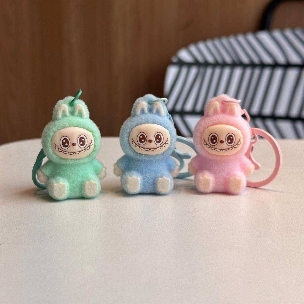 Ny Veskedekorasjon Nøkkelringer Nøkkelkjeder Plysj Labubu Nøkkelring Anheng, Plysj Stoff Figur Veskedekorasjon Nøkkelringer Nøkkelkjeder