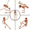 Halloween Poseable Human  Skeleton Full Life Size Props Party Decor