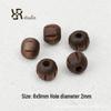 Retro Wooden Beaded DIY Jewelry Kit: Handmade Necklace & Earring Materials with Geometric Shapes