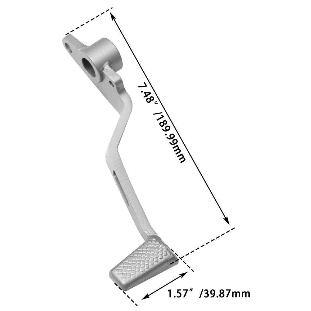 FOVPLUE Hinterradbremshebelpedal für Kawasaki Ninja 400 Z400 Ninja 500 und Z500 Ersetzt Silber 2018-2023, 2019-2023, 2024, 2024, 43001-0756,