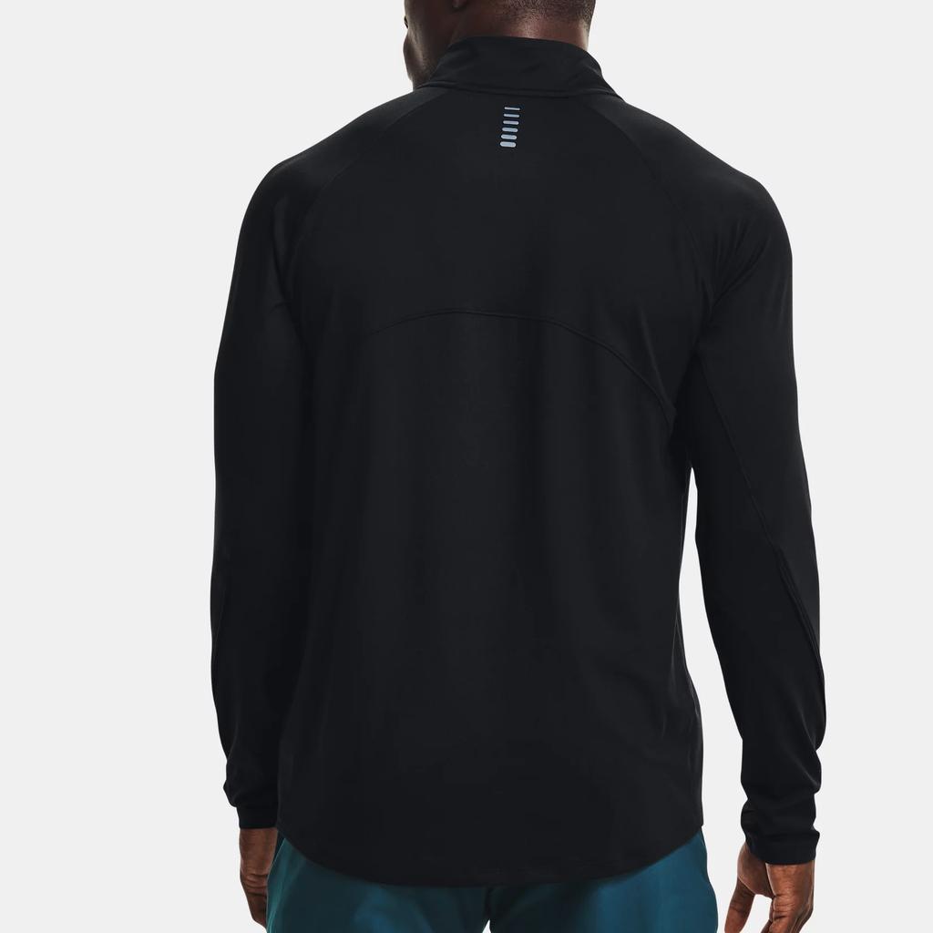 Under Armour Qualifier Logo Training Running Fitness Breathable Long Sleeve T-Shirt Men Tops Black 1365662-004