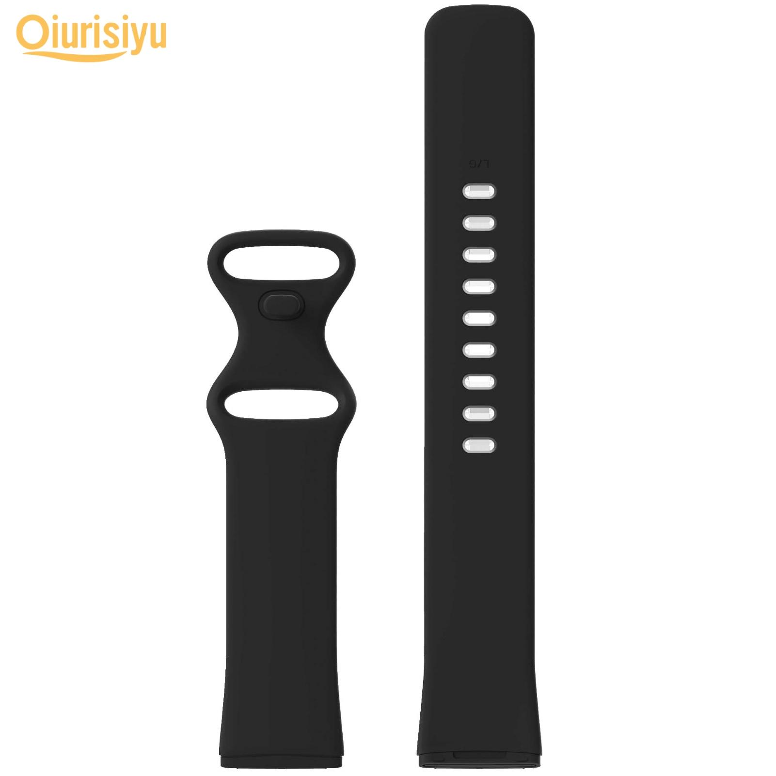 

Сменный регулируемый силиконовый ремешок для наручных часов для Fitbit Versa 3 Small чёрный