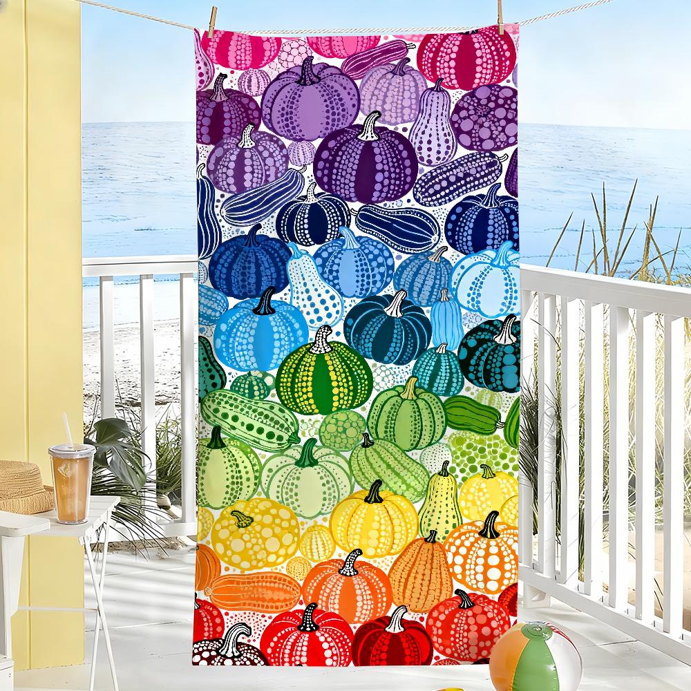 Art Y-Yayoi Kusama Towel Soft Pool Gift For Travel Gym Shower Camping Quick Dry Sports Large Beach Towels
