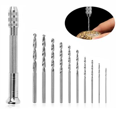 Rotary Tools Hand Drill Silver 1Pc/11Pcs Aluminum Alloy Diamond
