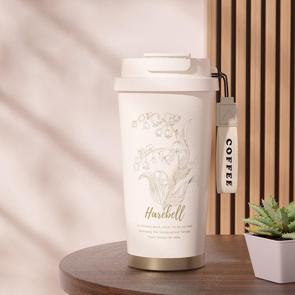 

500ML Coffee Cup Insulation Or Cooling Insulated Cup Durable Thermal Mug білий