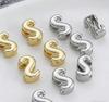 1pc Alphabet Bead Polished Design Mini 3D Bubble 26 Letter Charm for DIY Necklace Bracelet Jewelry Making