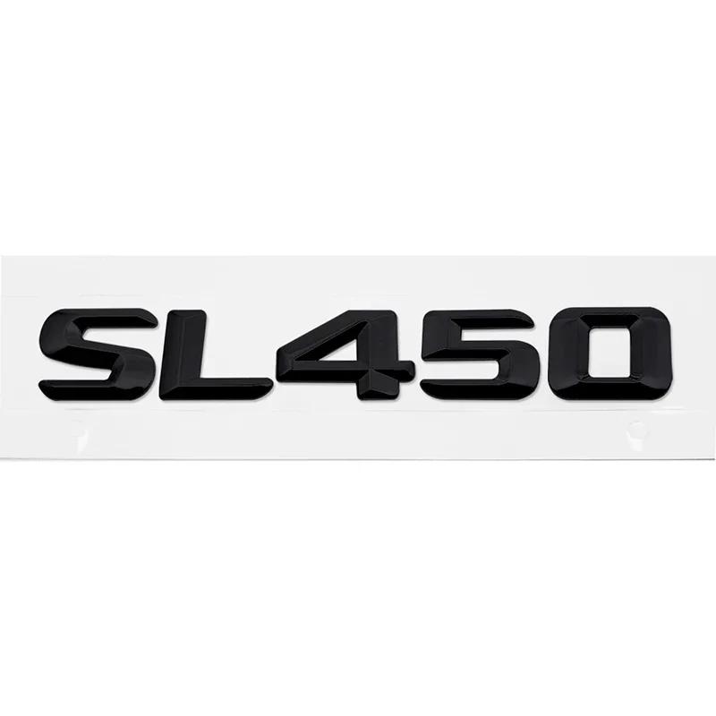 

Наклейки з логотипом на задню кришку багажника автомобіля для SL350 SL400 SL450 SL500 SL550 SL600 Емблема 3D для задньої кришки автомобіля SL450 чорний