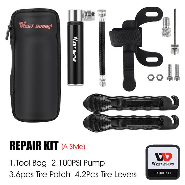 WEST BIKING Bicycle Tools Bag Bike Storage Box Portable Bicycle Bottle Tool Pouch Waterproof Road MTB Cycling Bike Repair Bag