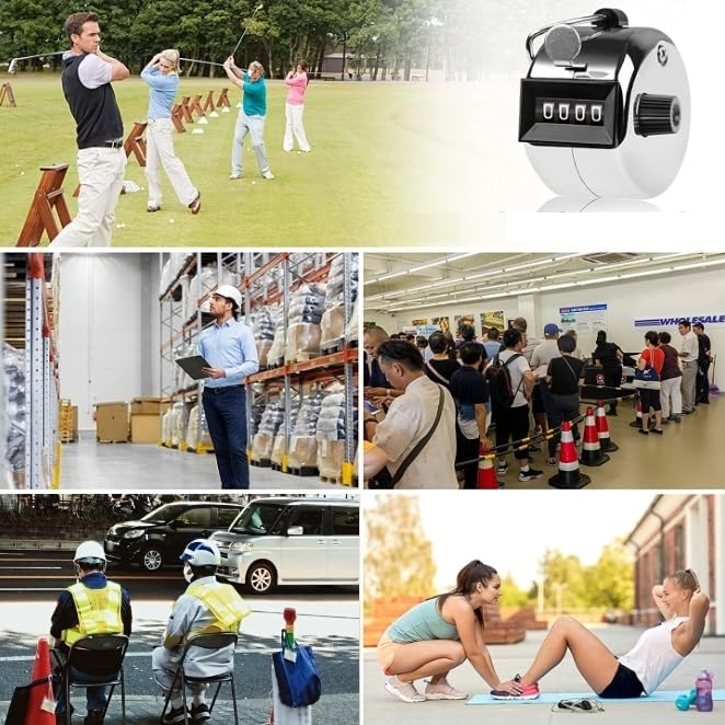 Anopono Contador de Mano Tally Cantidad Juego de 10 Contador, Contador, Conteo, Ligero, Compacto,