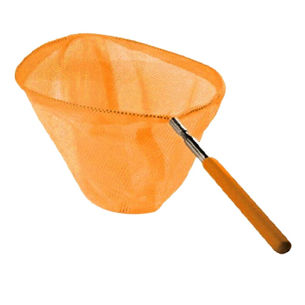 Folding Kids Fishing Net Lightweight Stainless Steel Extendable Butterfly Bug Catcher for Outdoor Pond Garden Exploration