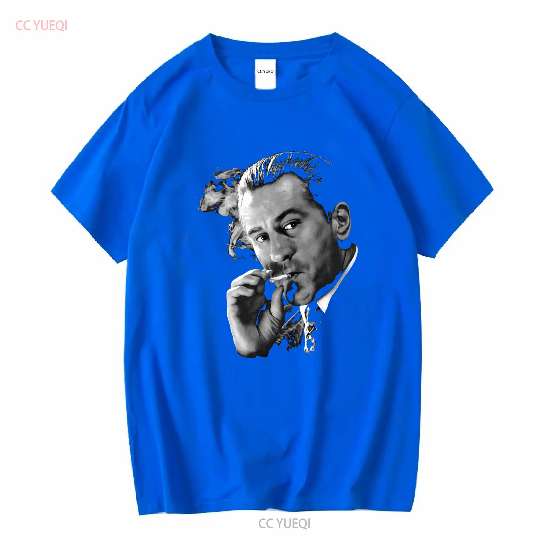 Goodfellas Robert De Niro Jimmy Conway Smoking T Shirt vintage Washed Unisex Stylish Stretched homme Casual S