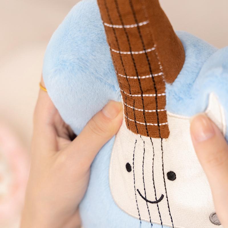 Lovely Instrument Combination Plush Saxophone Guitar Doll Guzheng Toy Piano Soft Pillow Gift For Children