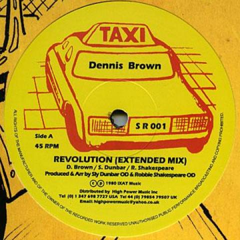 

12inch Record DENNIS BROWN - Revolution Extended Mix Dub Wi SR001 Taxi UK 1983 Jamaica Reggae Ska Dub
