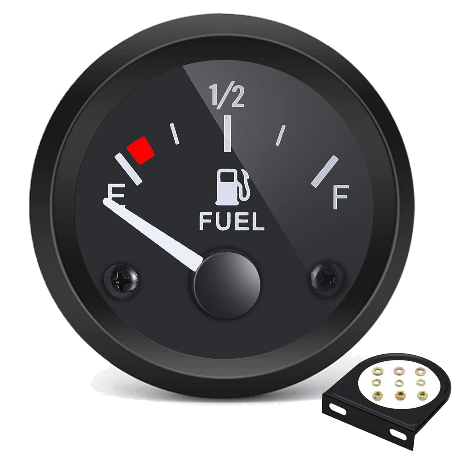 

2 Fuel Level Gauge,12V Fuel Tank Meter E-1/2-F Pointer Meter 240-33ohm for Car RV Yacht Boat Motorcycle 240-33ohm