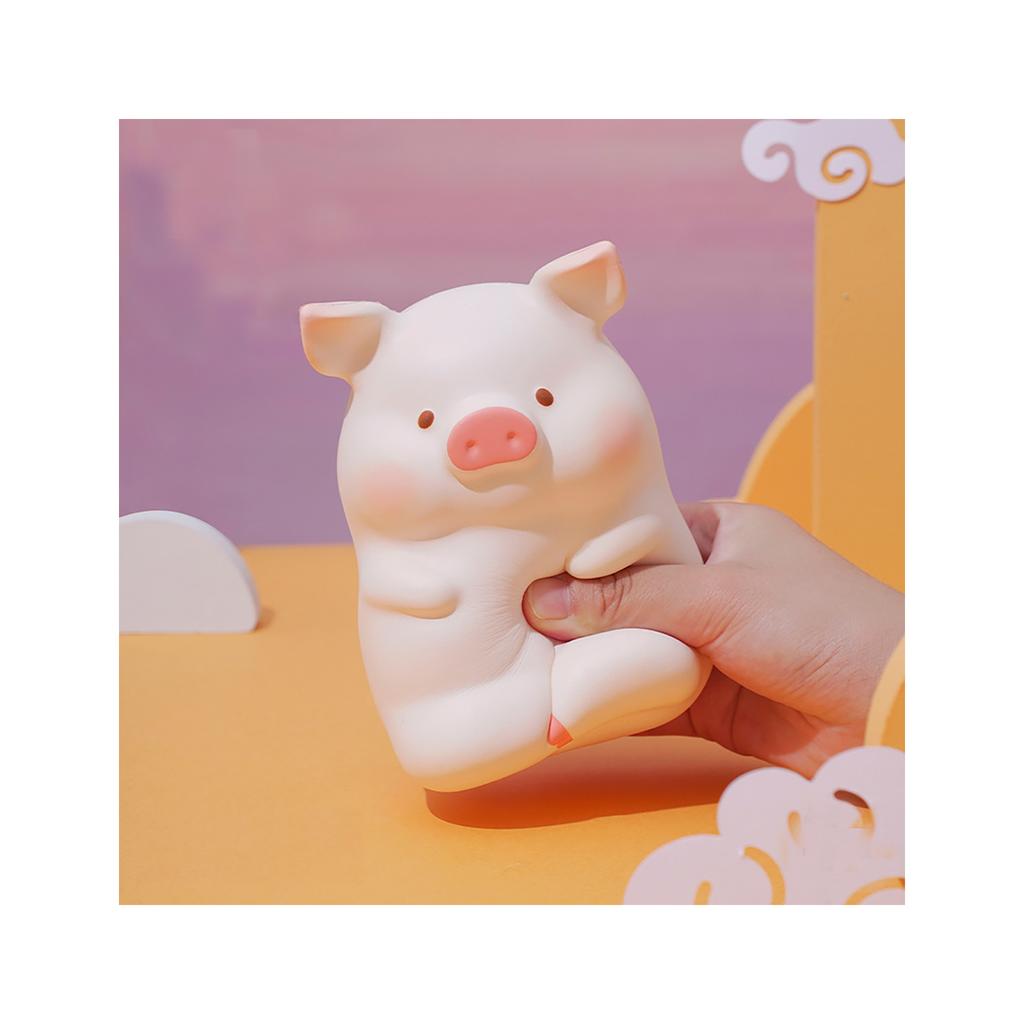 Squeeze Pig Toy PU Plastic Stress Relief Decompression Doll Desktop Decoration for Kids Adults