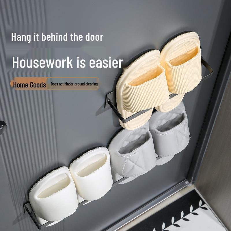 Wall-Mounted Magnetic Shoe Rack for Door