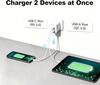 Xiaomi USB Charger Block,2-Pack Fast Charging Block,Dual Port QC 3.0 USB-A and PD USB-C Charger Block for iPhone 11/12/13/14/15/16/17
