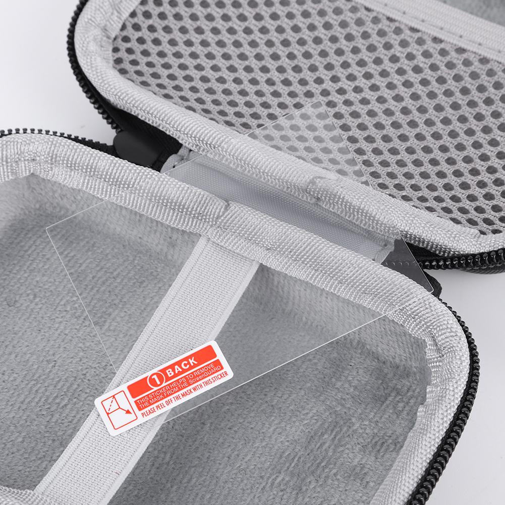 Harte Transporttasche Gehärteter Glas-Bildschirmschutz Reise-Tragetasche Spielzubehör-Box für Trimui Brick Handheld-Spielekonsole