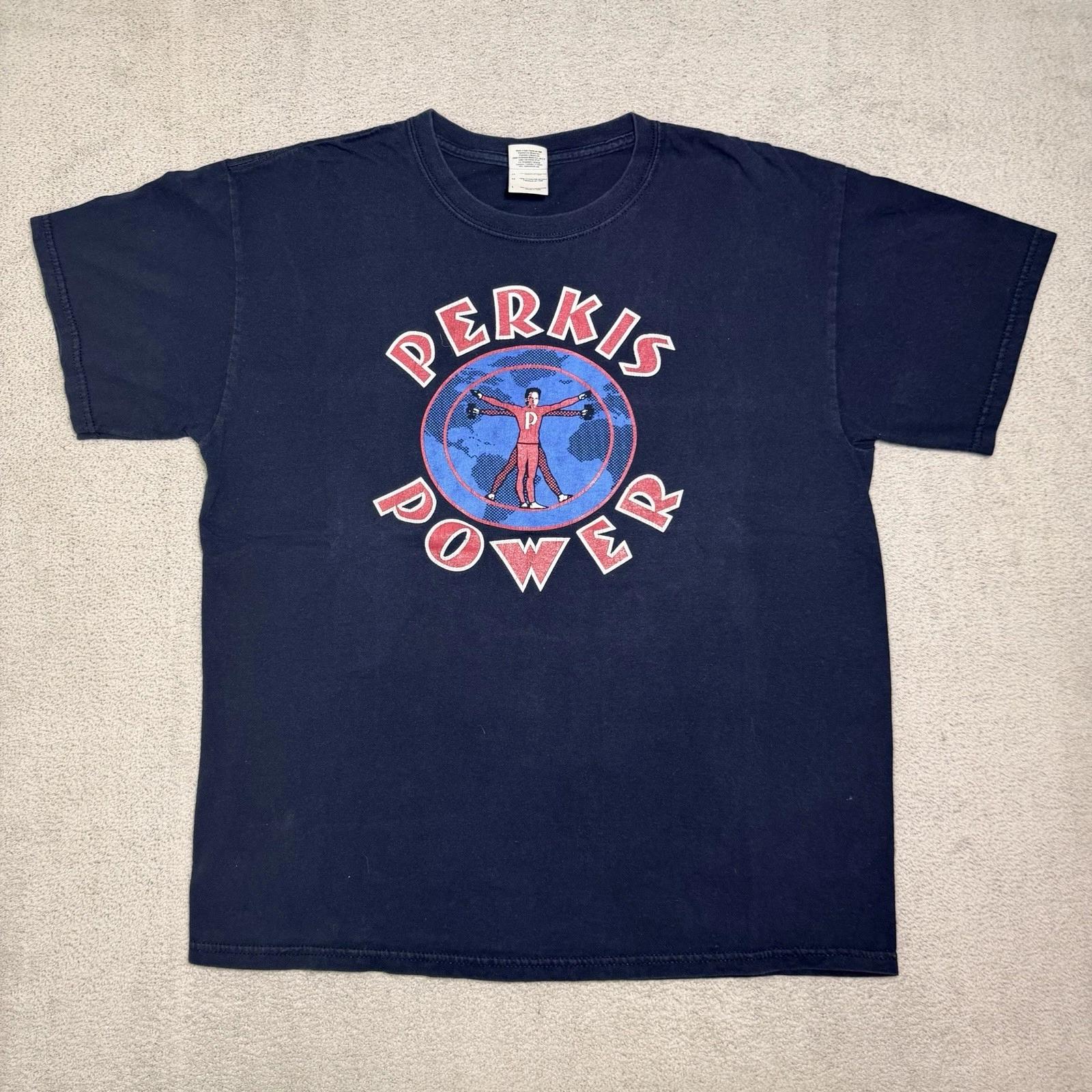 Heavyweights Movie Perkis Power T Shirt Men’s Large Tony Perkis Graphic Y2K 4XL