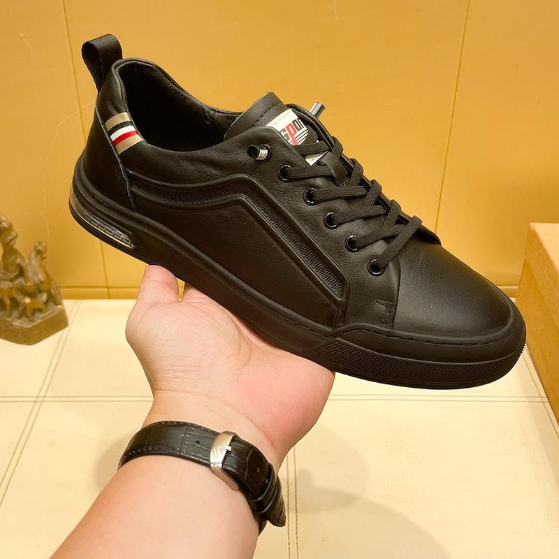 Fashion Genuine Leather Mens Casual Shoes New Trend Original Vulcanize Shoes Luxury Brand Male Sneakers Comfortable Skateboard Footwear