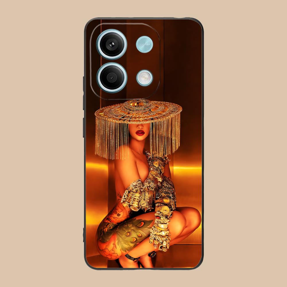 Cardi B Matte TPU Mobile Phone Case for POCO F8 F7 F6 F5 F4 F3 F2 Pro GT C75 C71 C65 C61 C40 Pro Ultra Colorful Cover