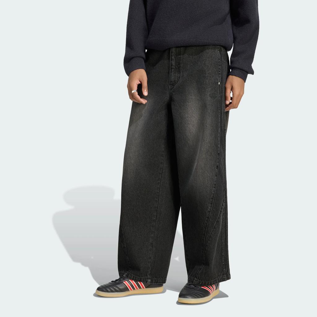 Adidas Originals Jeans Men's Medium Denim Black Moderate Other